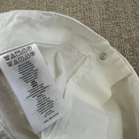 MICHAEL Michael Kors High Rise Wide Leg Cotton Cargo Pants 2 - Picture 11 of 11